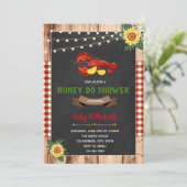 Crawfish Honig Dusche Einladung (Stehend Vorderseite)