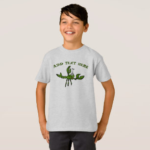 Crawfish in Grün, Text hinzufügen T-Shirt