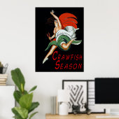 Crawfish Jahreszeit, Tanzfreude Poster (Heimbüro)