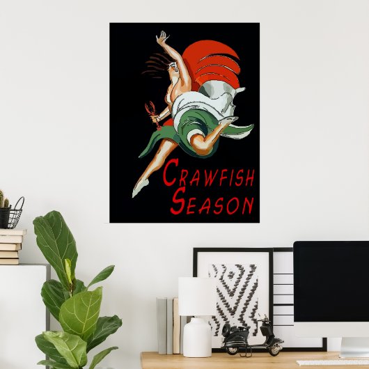 Crawfish Jahreszeit, Tanzfreude Poster (Heimbüro)