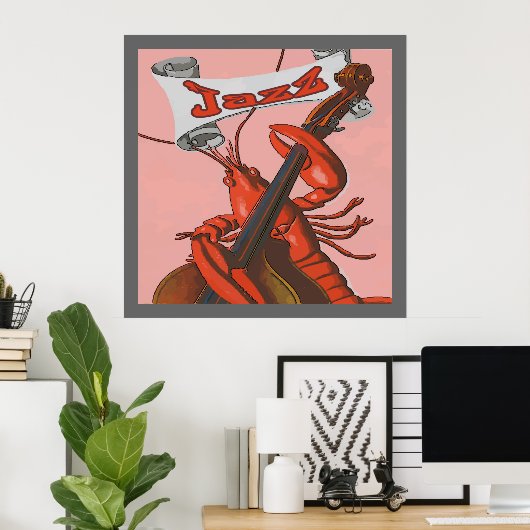 Crawfish Jazz Poster (Heimbüro)