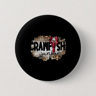 Crawfish Junkie Leopard Cajun Hummer für Männer Fr Button