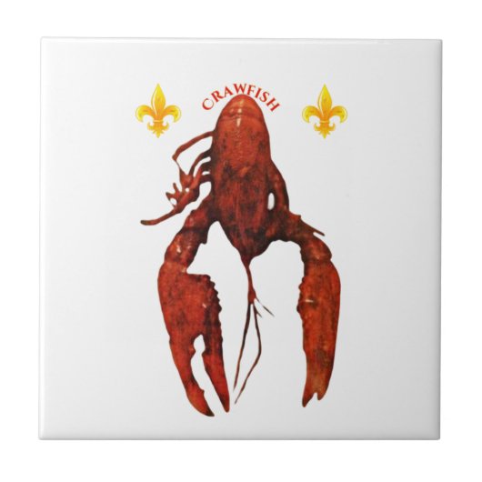 Crawfish Keramik Tile Fliese (Vorderseite)