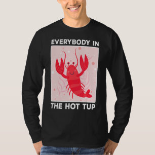 Crawfish kochen alle in der Hot Tub Mardi Gras T-Shirt