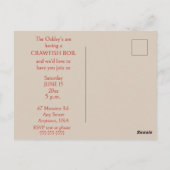 Crawfish-Kochfest - Lasst uns dreckig werden Postkarte (Rückseite)