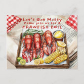 Crawfish-Kochfest - Lasst uns dreckig werden Postkarte (Vorderseite)