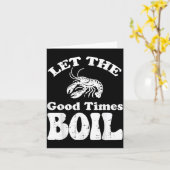 Crawfish Let Good Times Boil Funny Crayfish Men Wo Karte (Gelbe Blume)