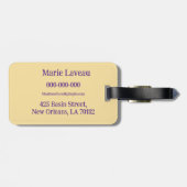 Crawfish Liebe Louisiana Gepäckanhänger Monogramm (Rückseite horizontal)