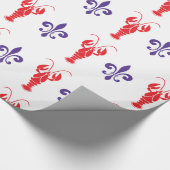 Crawfish & Lilie Wrapping Paper Geschenkpapier (Ecke)