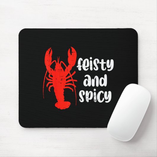 Crawfish Lobster Feisty And Scy Crayfish Men Women Mousepad (Mit Mouse)