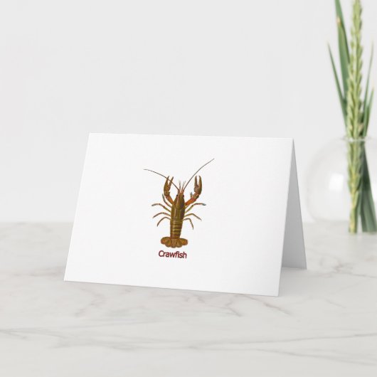 Crawfish-Logo Karte (Vorderseite)