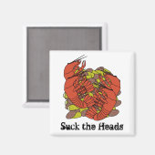 Crawfish Magnet (Vorderseite/Rückseite)