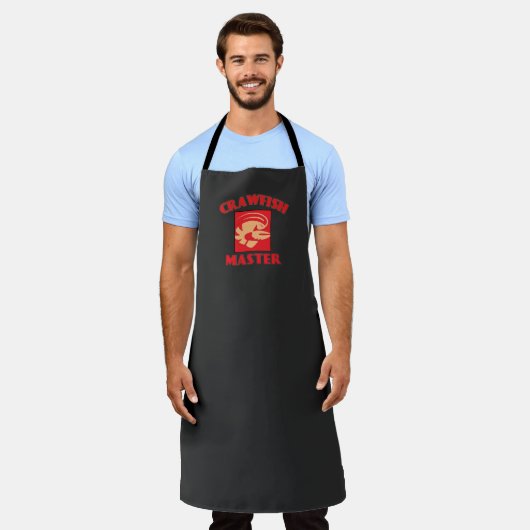 Crawfish Master All-Over-Print-Schürze Schürze (Getragen)