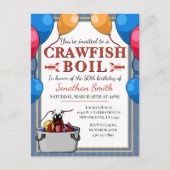Crawfish Meeresfrüchte Booking Geburtstagssonderve Postkarte (Vorderseite)