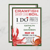Crawfish Meeresfrüchte Verlobung Foto Einladung Postkarte (Vorne/Hinten)