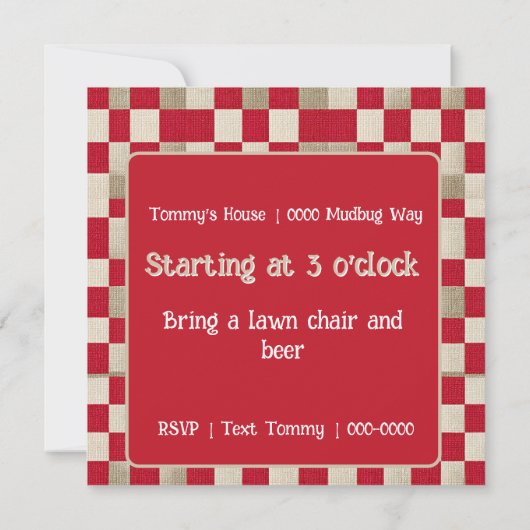 Crawfish Mudbugs and Beer Party (Rückseite)