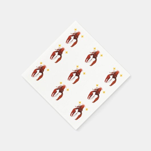 Crawfish Napkins Serviette (Ecke)