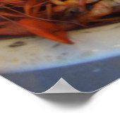 Crawfish Oysters Lemon Eis Louisiana Cuisine Poster (Ecke)