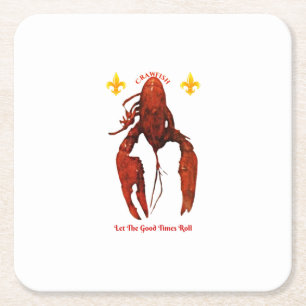 Crawfish Paper Coaster Rechteckiger Pappuntersetzer