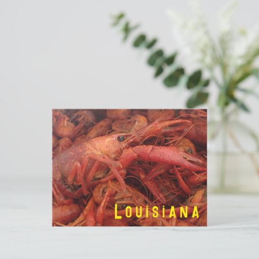 Crawfish Postkarte (Stehend Vorderseite)