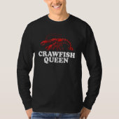 Crawfish Queen Crawfish Boil Mardi Gras Cajun Par T-Shirt (Vorderseite)