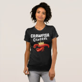 Crawfish Queen Sea Food Restaurant Lover T-Shirt (Vorne ganz)