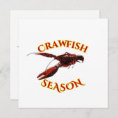 Crawfish-Saison Einladung (Vorne/Hinten)