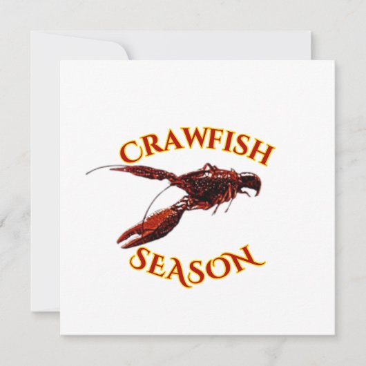 Crawfish-Saison Einladung (Vorderseite)