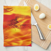 Crawfish-Saison Geschirrtuch (Viertel Falte)