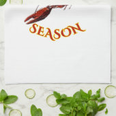 Crawfish-Saison Geschirrtuch (Gefaltet)