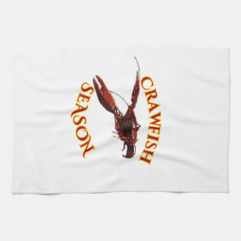Crawfish-Saison Geschirrtuch