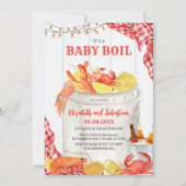 Crawfish Seafood Boil Baby Shower Invitation Einladung (Vorderseite)
