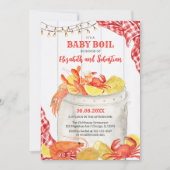 Crawfish Seafood Boil Baby Shower Invitation Einladung (Vorderseite)
