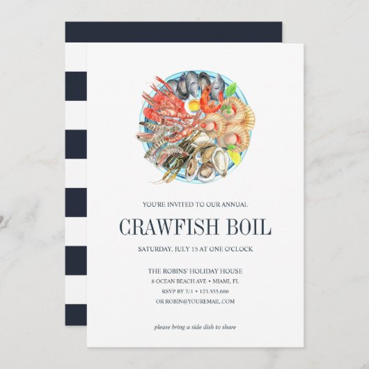 CRAWFISH Seafood Boil Party (Vorne/Hinten)