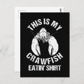 Crawfish Season Boil Crawfish Eislaufen Postkarte (Vorne/Hinten)
