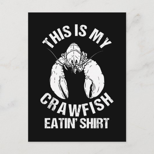 Crawfish Season Boil Crawfish Eislaufen Postkarte (Vorderseite)