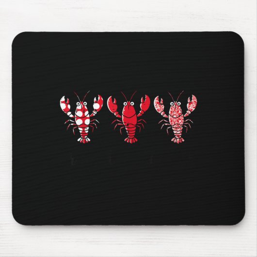 Crawfish Season Crayfish Patterns Cajun Boil Men W Mousepad (Vorne)