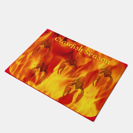 Crawfish Season Door Mat Fußmatte (Schrägansicht)