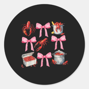 Crawfish Season Funny Crawfish Boil Hummer Coquet Runder Aufkleber