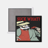 Crawfish " Sind zum Kotzen Was" ? Comischer Cartoo Magnet (Vorderseite/Rückseite)