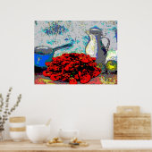 Crawfish Still Life, Fauvismus Poster (Küche)