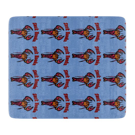 Crawfish Tile Vintag Style Schneidebrett (Vorderseite)