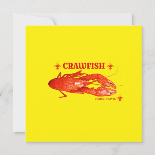 Crawfish Trails I Feiertagskarte (Vorderseite)