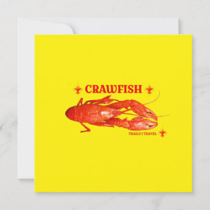 Crawfish Trails I Feiertagskarte