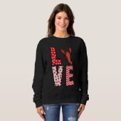 Crawfish Valentines Day Love Valentine Cute Hearts Sweatshirt (Vorne ganz)