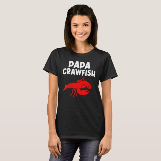 Crawfish Vater Crayfish Languste T-Shirt (Vorne ganz)