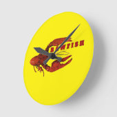 Crawfish Wall Clock Runde Wanduhr (Winkel)
