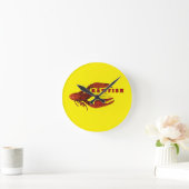 Crawfish Wall Clock Runde Wanduhr (Zuhause)
