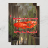 Crawfish Weihnachtskarte Feiertagskarte (Vorne/Hinten)