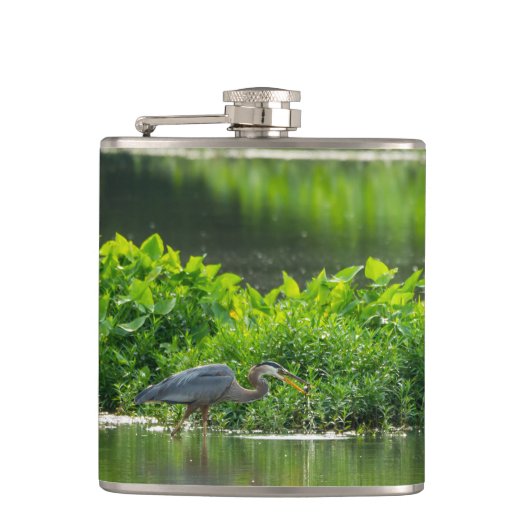 Crawfish-Zeit Flachmann (Vorderseite)